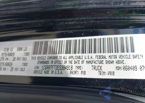 2014 Ram 1500 Express z USA, uszkodzony, nr VIN 1C6RR7FT2ES394918